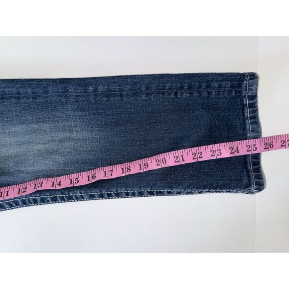 Miss Me Jeans Easy Capri Flap Pockets Thick Stitch Western Rhinestone Stretch 28 - Picture 8 of 12